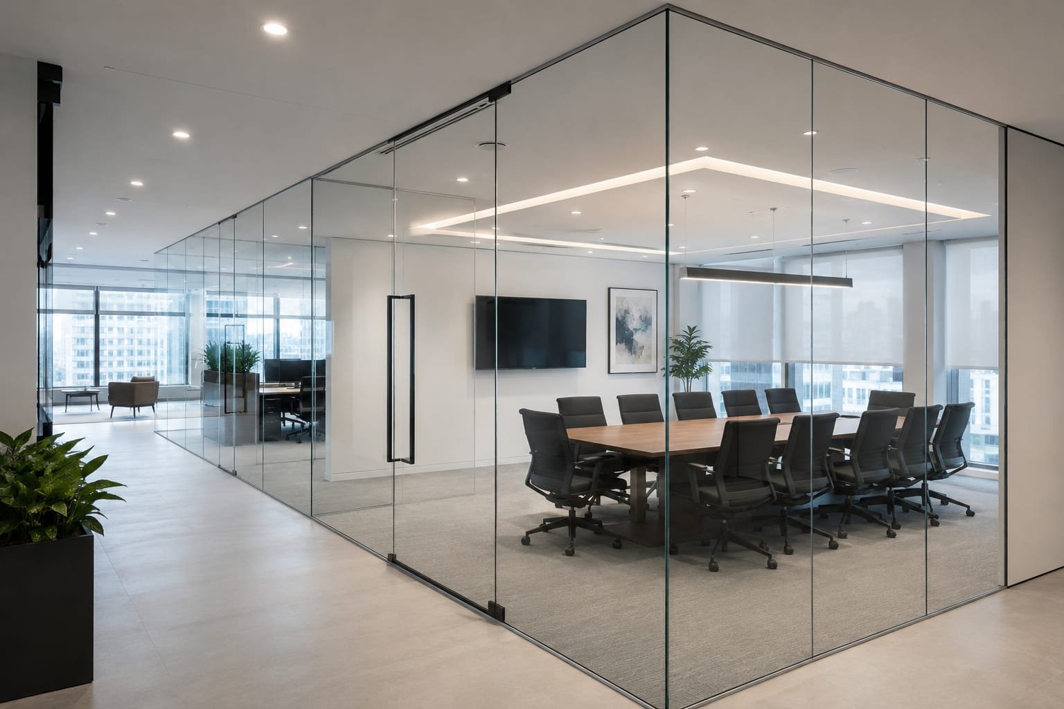 Vero Aluminium Glass Partition