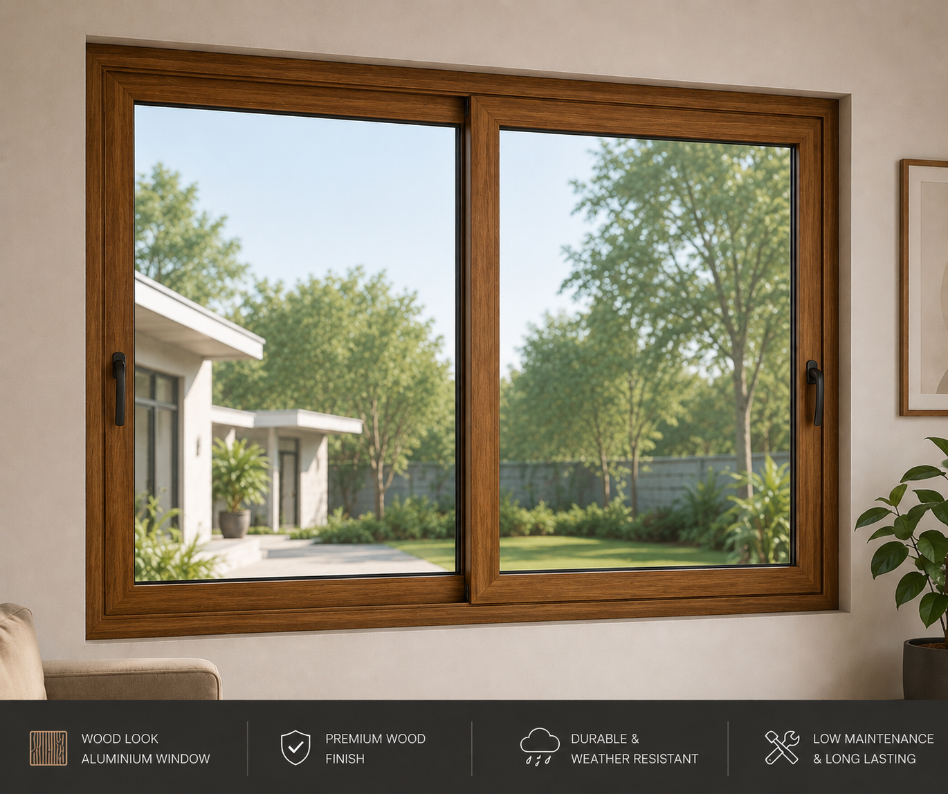 Vero Aluminium Wood Look Aluminium Windows